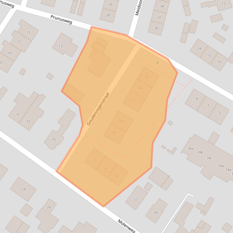 Kaart van postcodegebied 7213WZ.