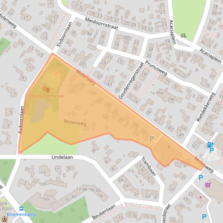 Kaart van postcodegebied 7213XG.