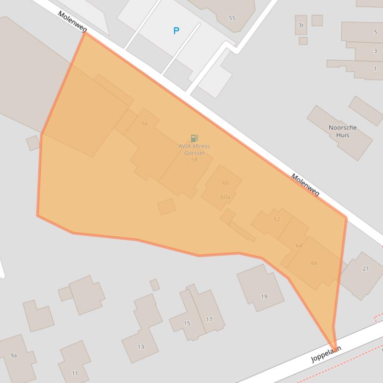 Kaart van postcodegebied 7213XH.