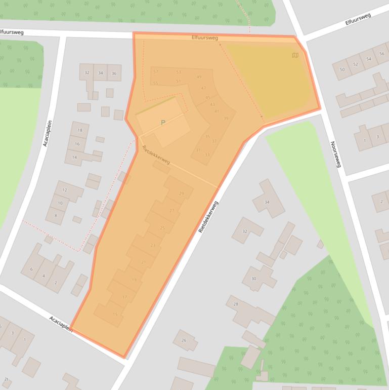 Kaart van postcodegebied 7213XM.