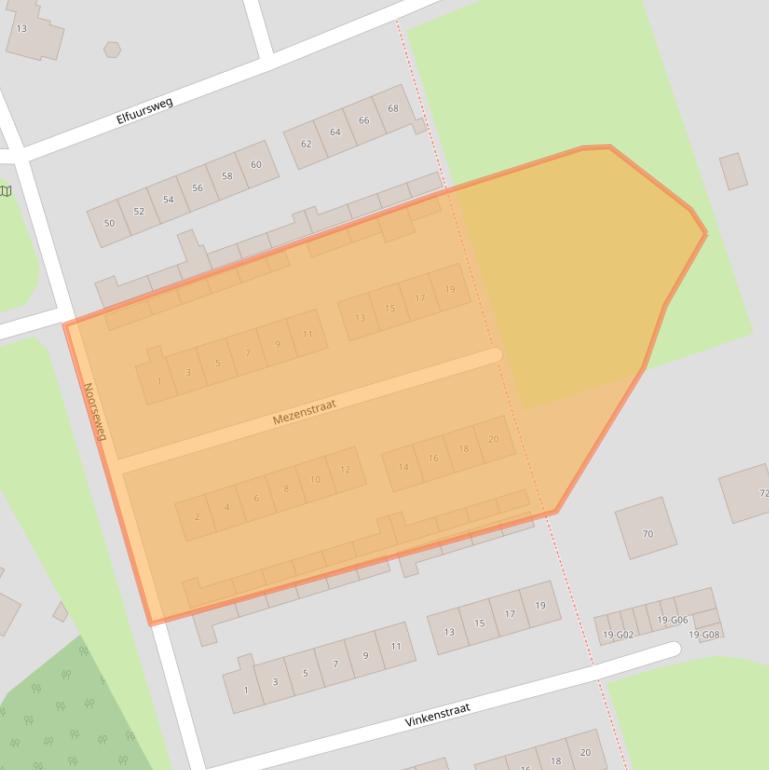Kaart van postcodegebied 7213XR.