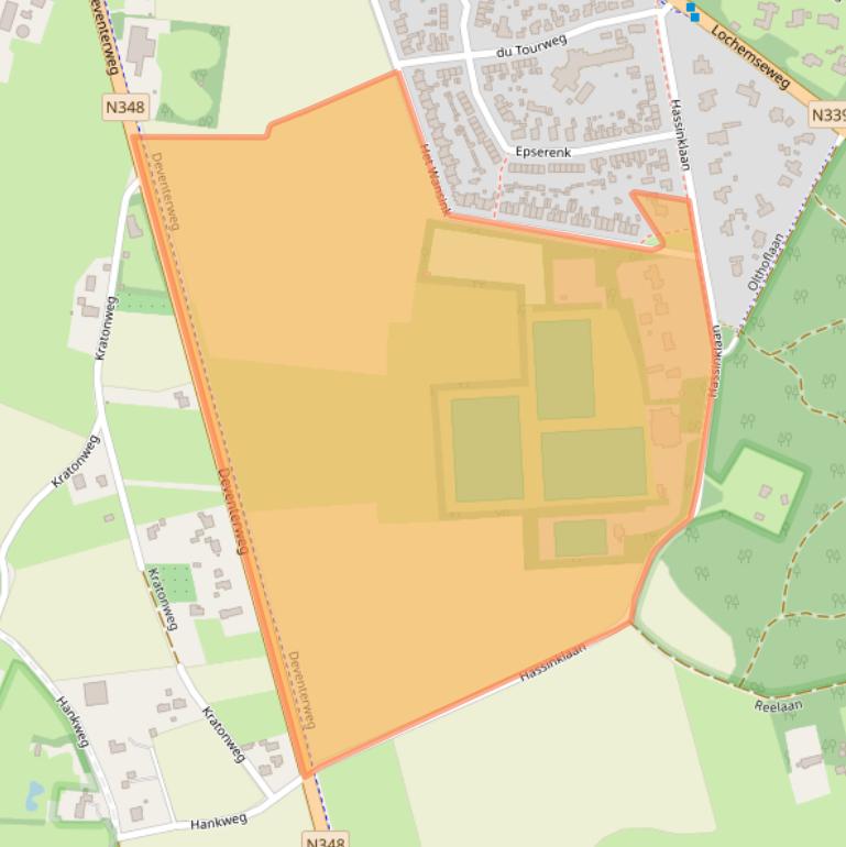 Kaart van postcodegebied 7214AA.