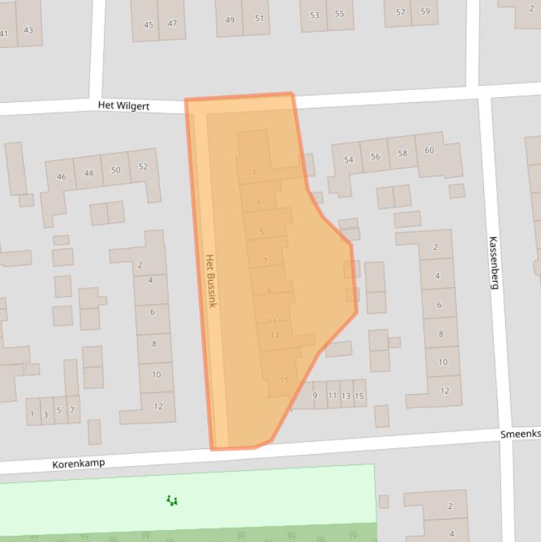 Kaart van postcodegebied 7214BC.