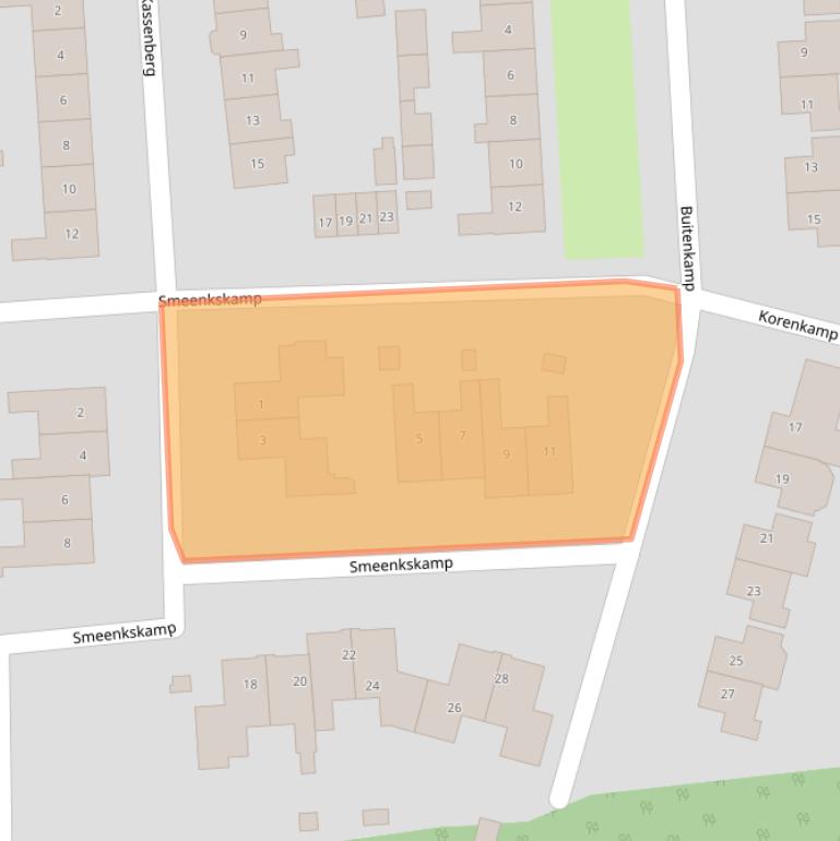 Kaart van postcodegebied 7214BT.