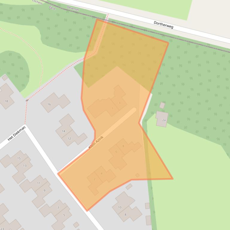 Kaart van postcodegebied 7214CA.