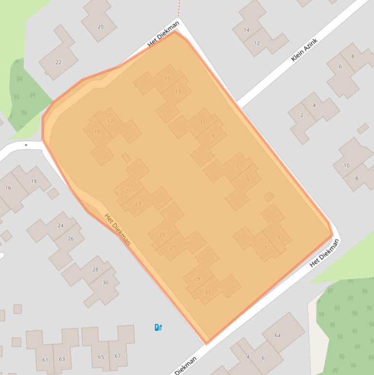 Kaart van postcodegebied 7214CB.