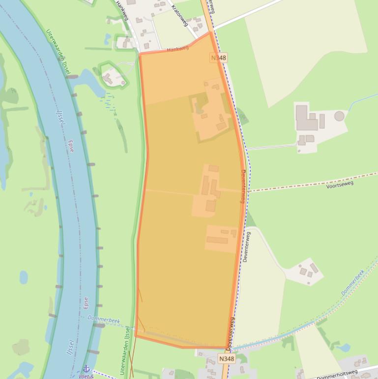 Kaart van postcodegebied 7214DA.
