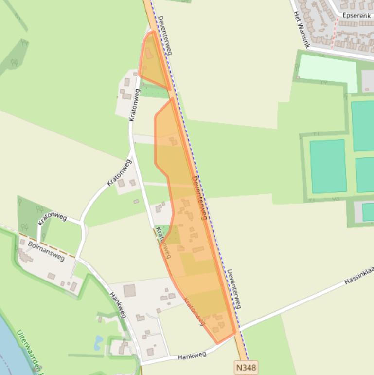 Kaart van postcodegebied 7214DB.