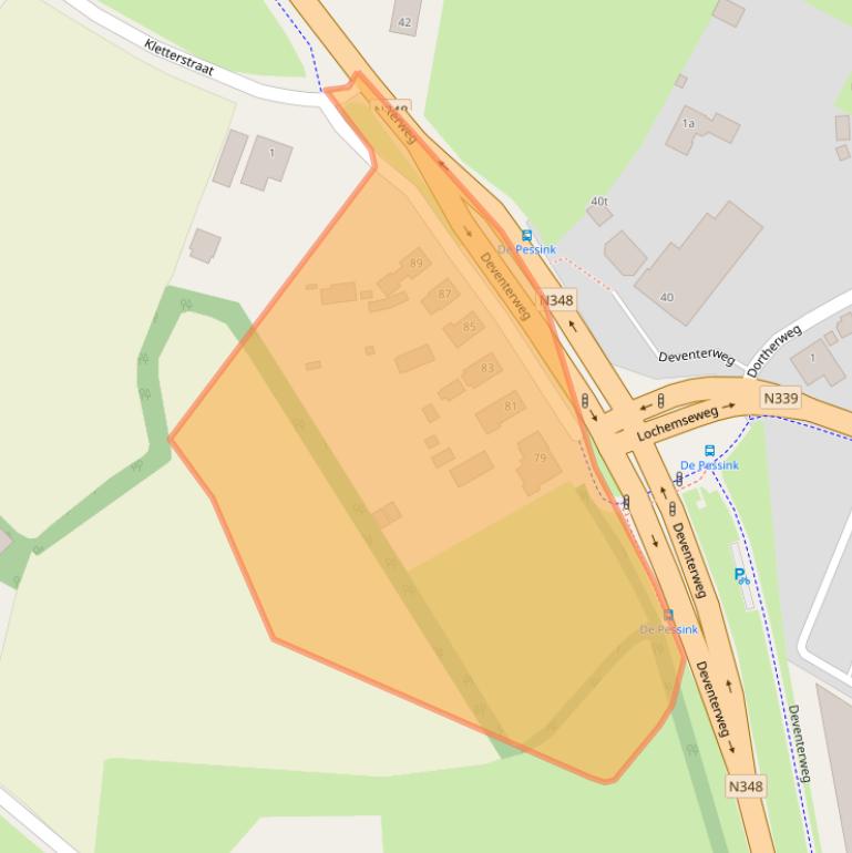 Kaart van postcodegebied 7214DC.