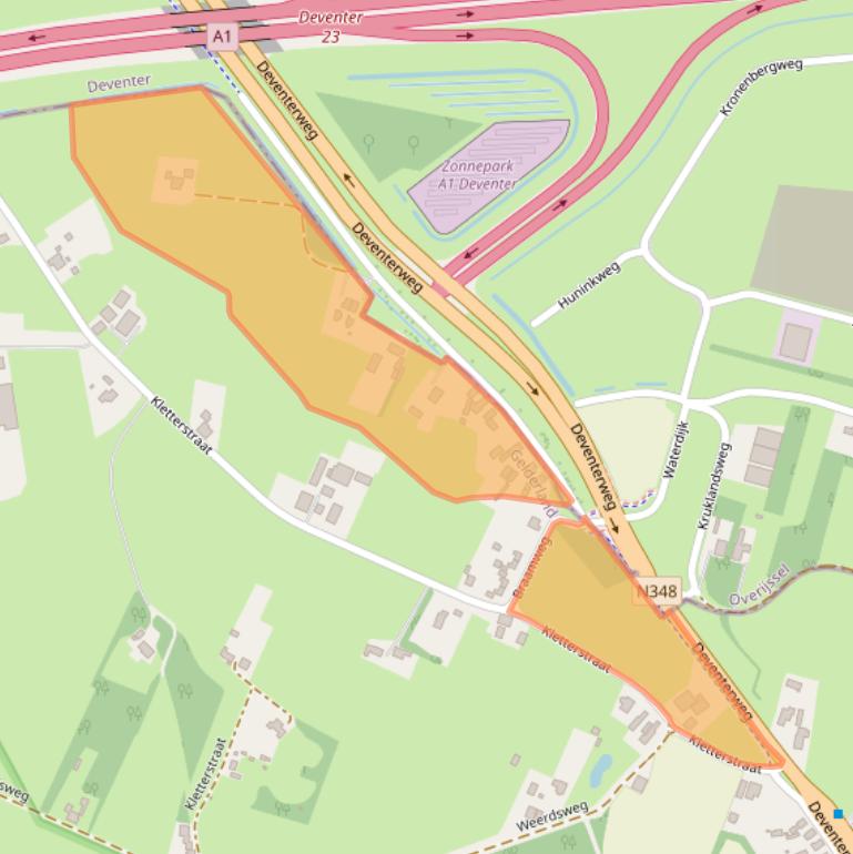 Kaart van postcodegebied 7214DD.