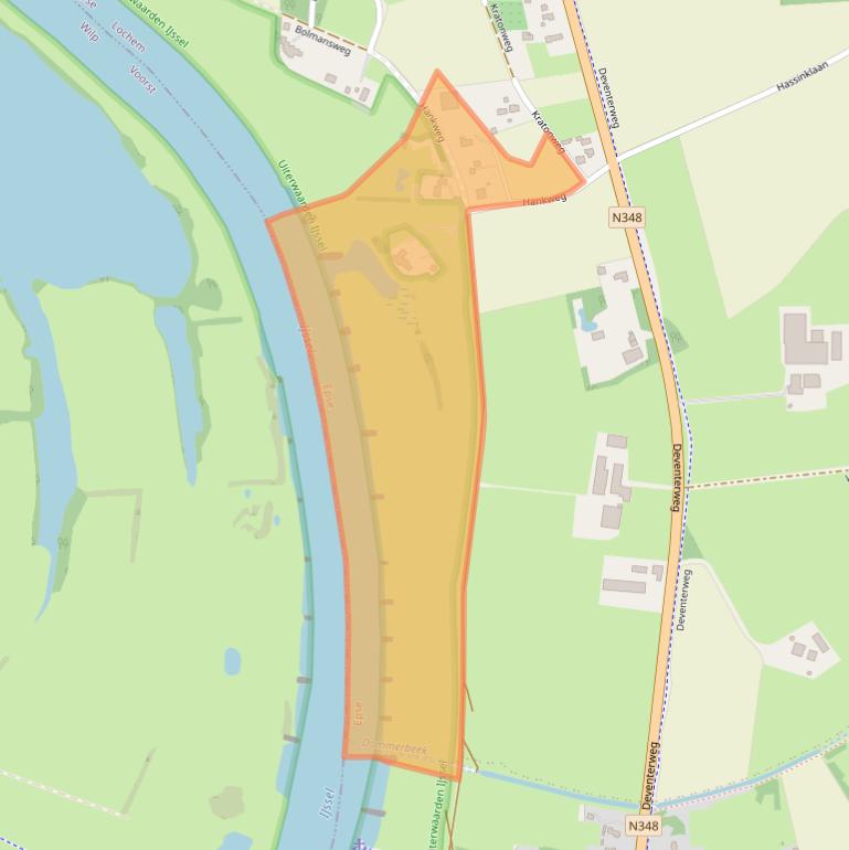 Kaart van postcodegebied 7214DJ.