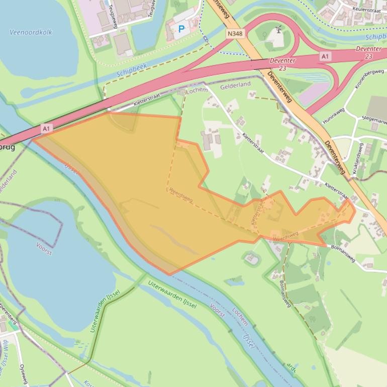 Kaart van postcodegebied 7214DN.