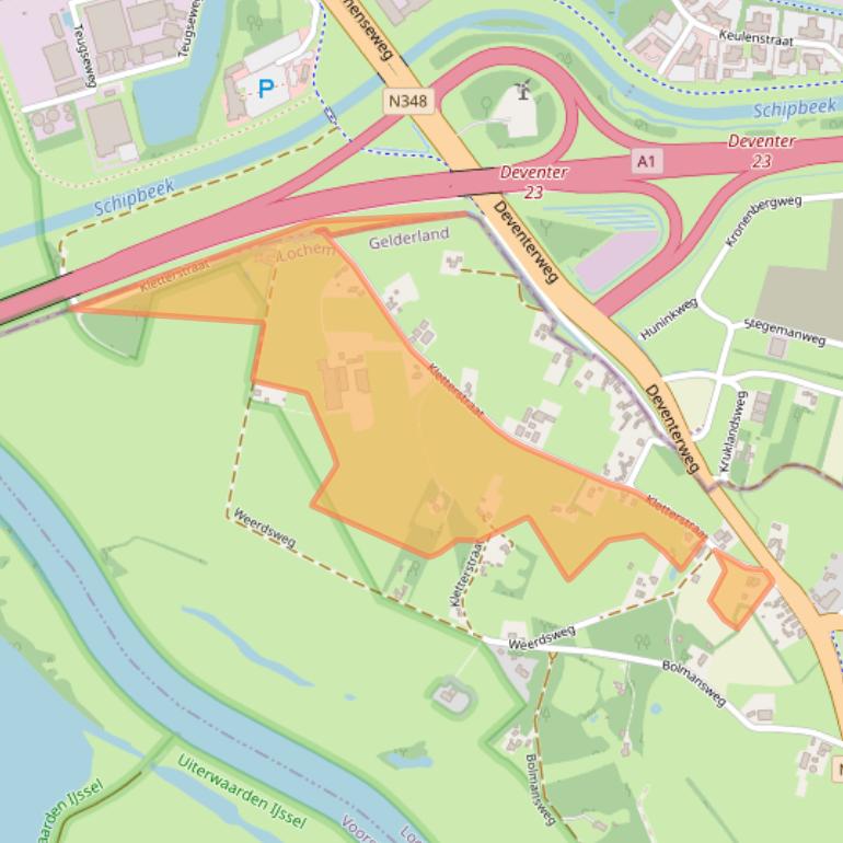 Kaart van postcodegebied 7214DP.