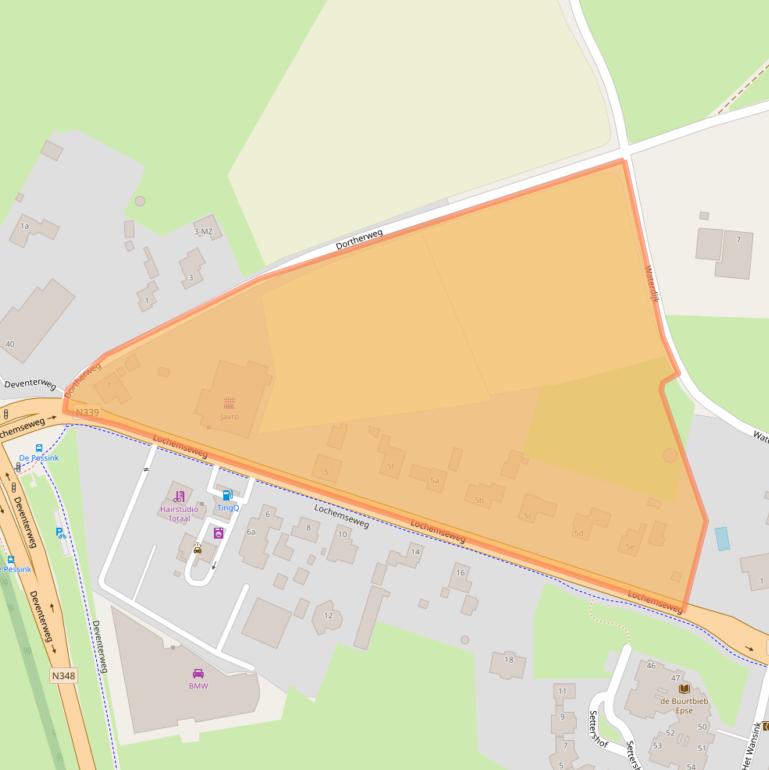 Kaart van postcodegebied 7214RA.