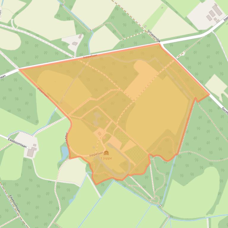 Kaart van postcodegebied 7215AH.