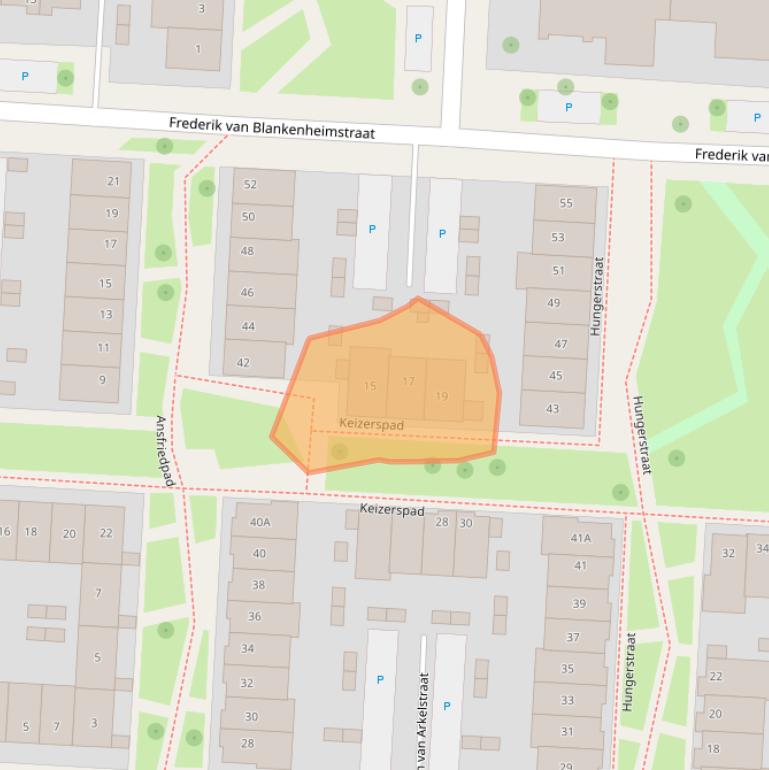 Kaart van postcodegebied 7215DX.