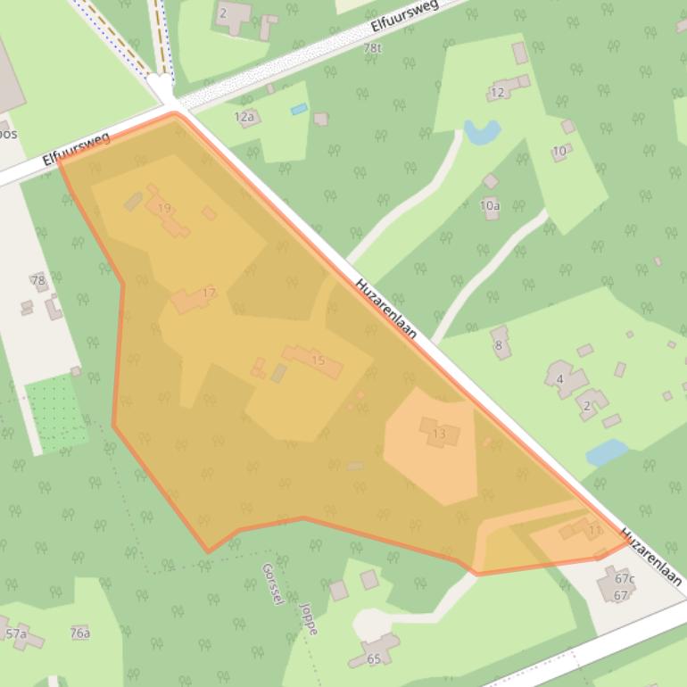 Kaart van postcodegebied 7215ED.