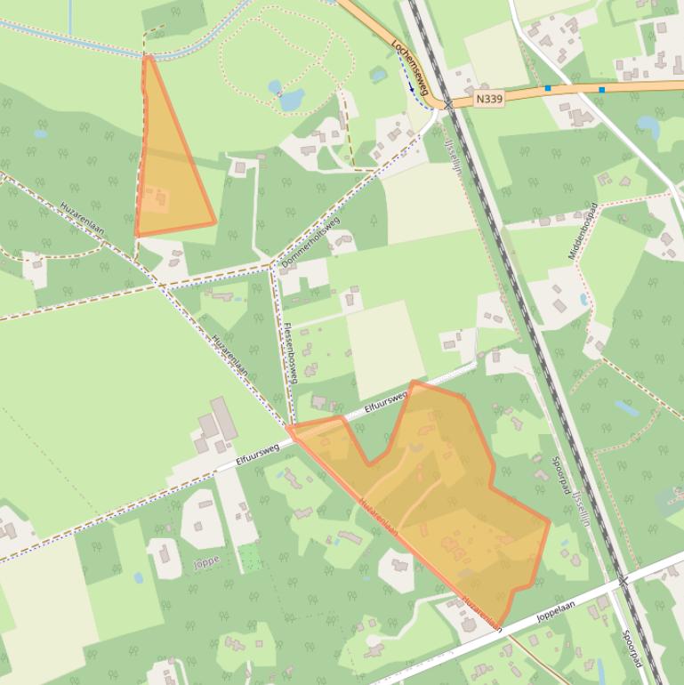 Kaart van postcodegebied 7215EE.