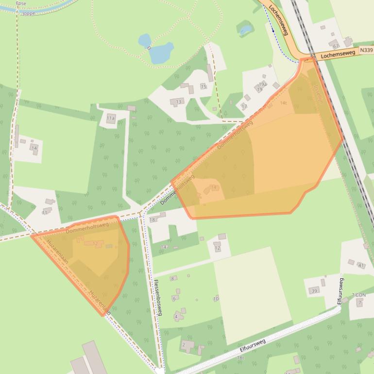 Kaart van postcodegebied 7215EJ.