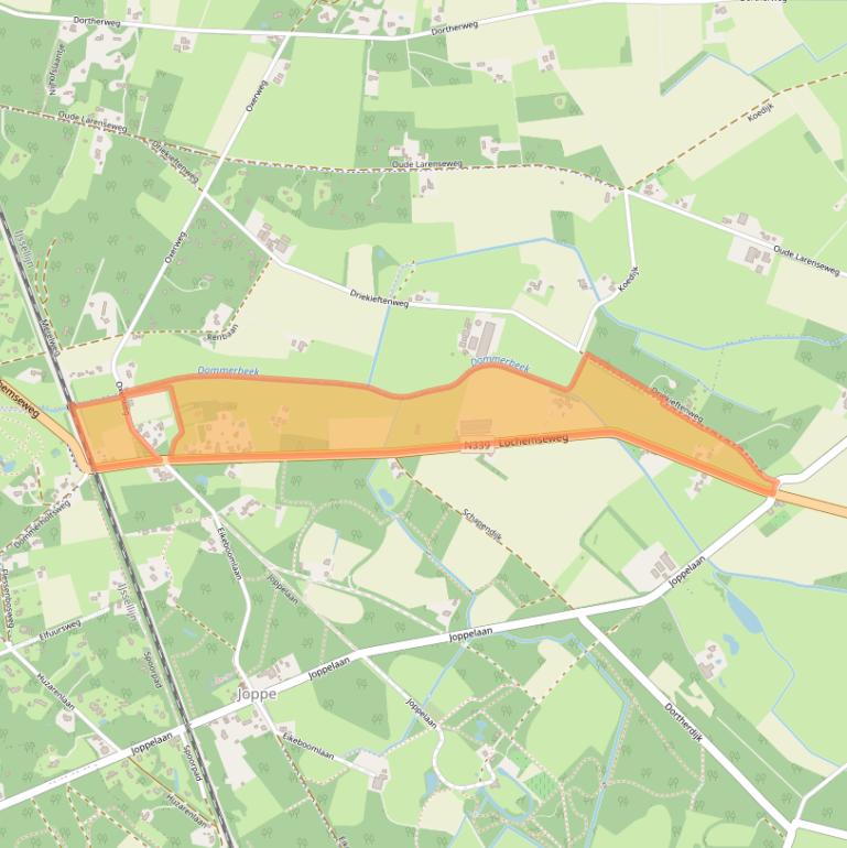 Kaart van postcodegebied 7215RA.