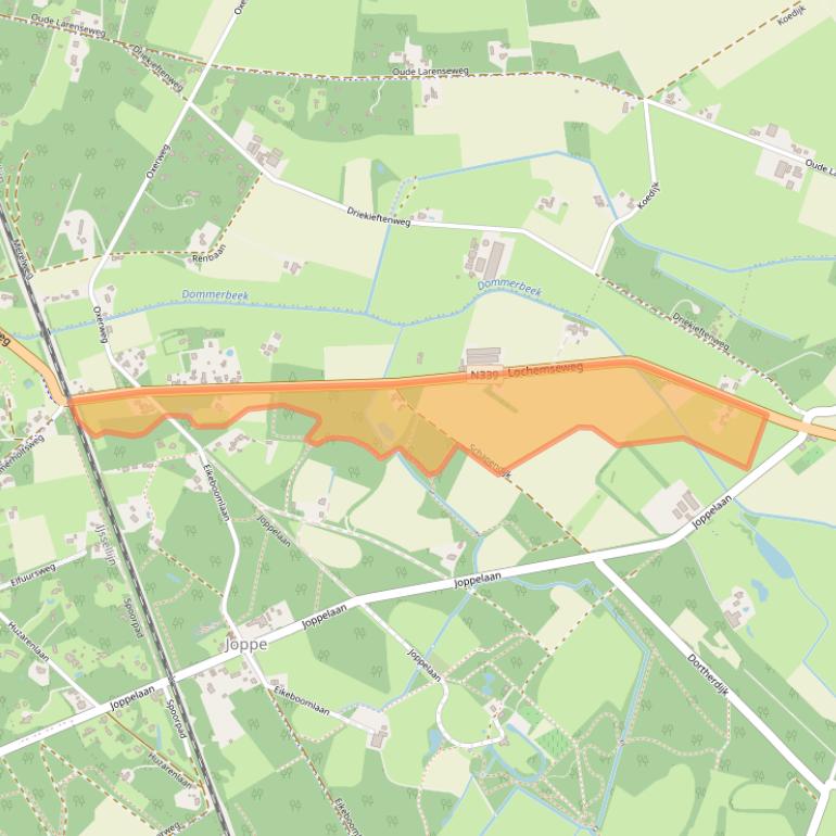 Kaart van postcodegebied 7215RC.