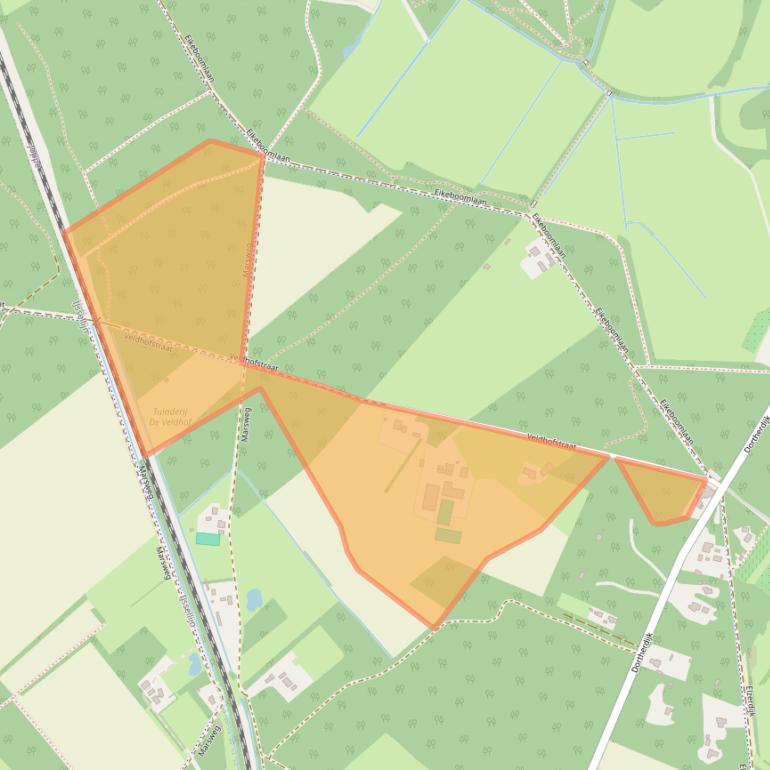 Kaart van postcodegebied 7215SE.