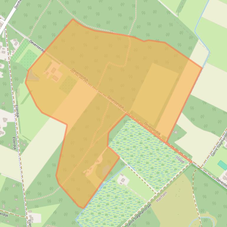 Kaart van postcodegebied 7215SG.