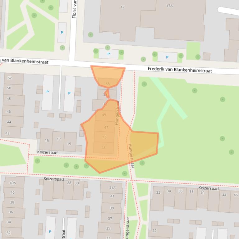 Kaart van postcodegebied 7215ZS.