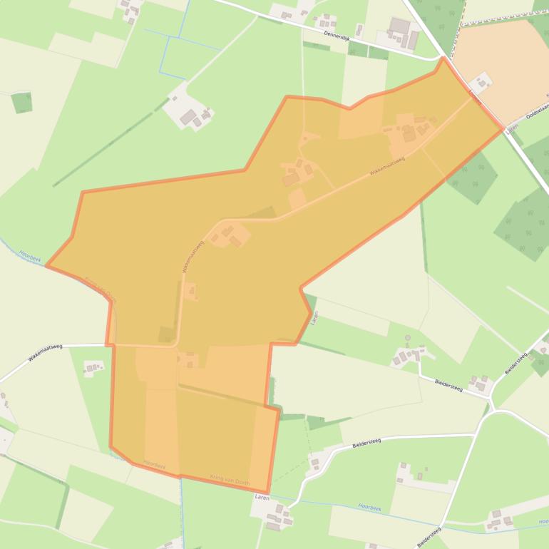 Kaart van postcodegebied 7216PH.