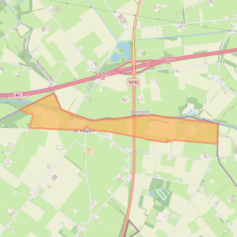 Kaart van postcodegebied 7216PN.