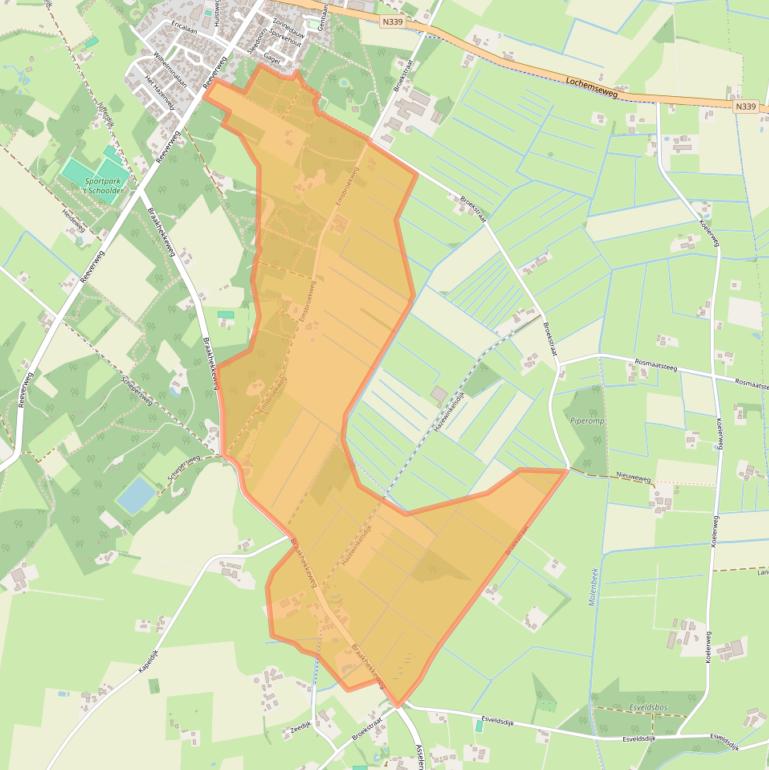 Kaart van postcodegebied 7217SK.