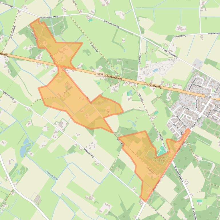 Kaart van postcodegebied 7217TE.