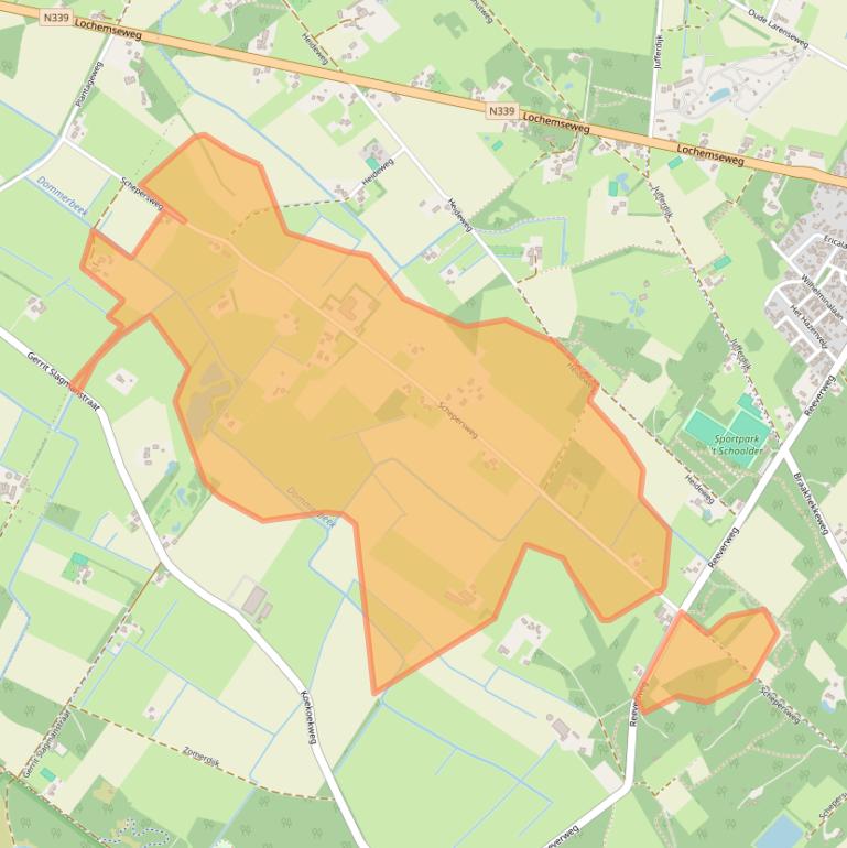 Kaart van postcodegebied 7217TH.