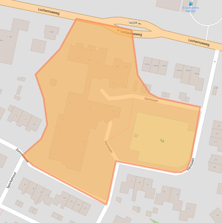 Kaart van postcodegebied 7217TV.