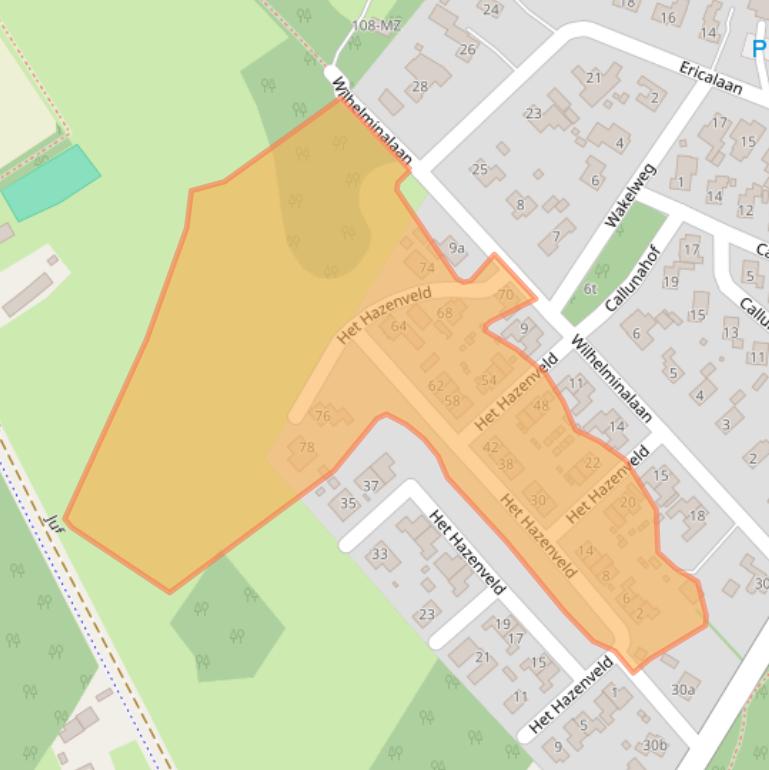 Kaart van postcodegebied 7217TZ.