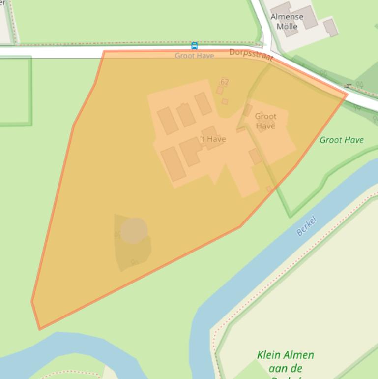 Kaart van postcodegebied 7218AJ.