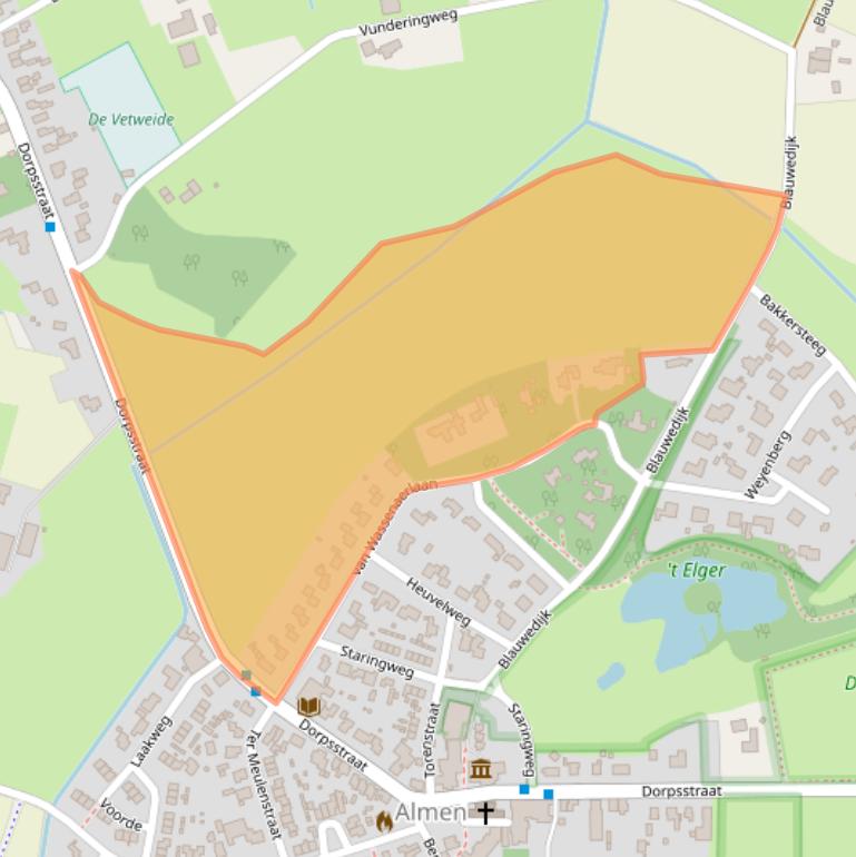 Kaart van postcodegebied 7218AT.