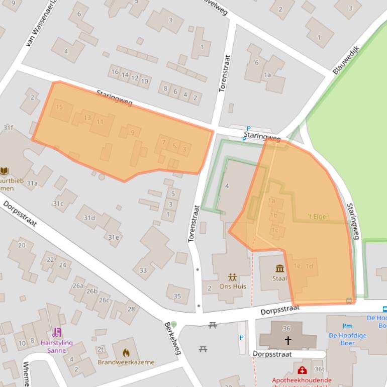 Kaart van postcodegebied 7218BA.