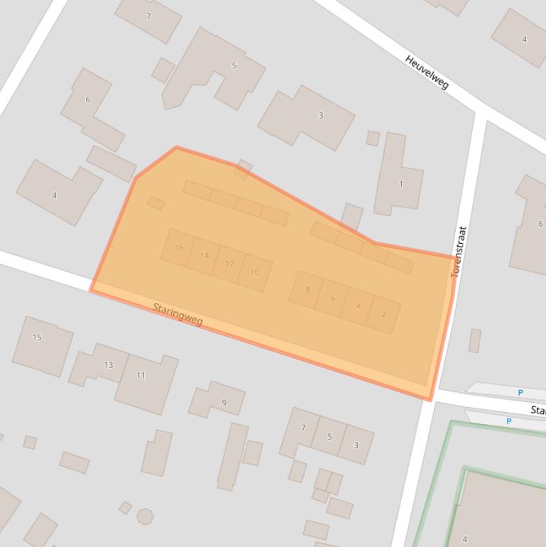 Kaart van postcodegebied 7218BB.