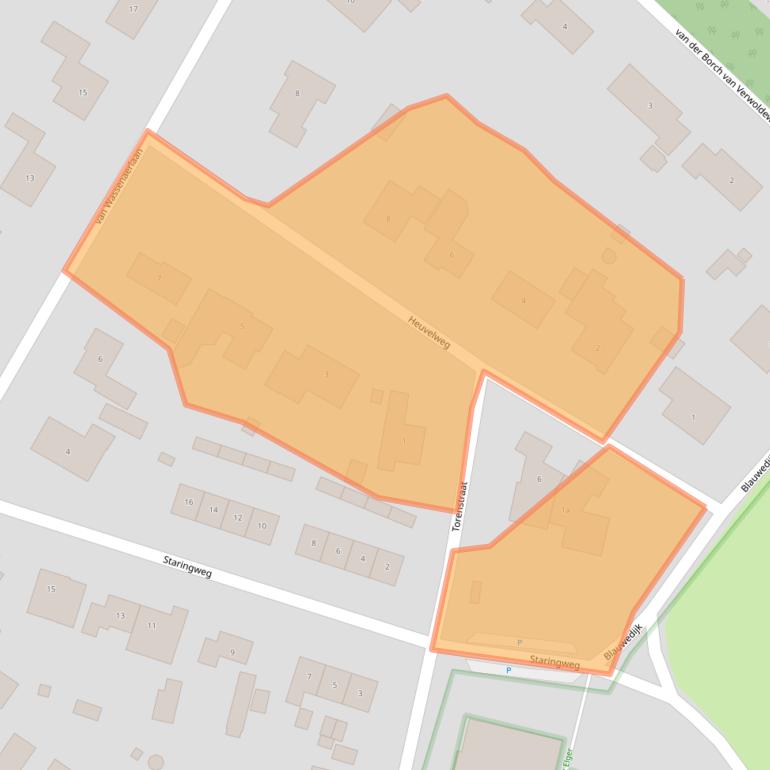 Kaart van postcodegebied 7218BD.