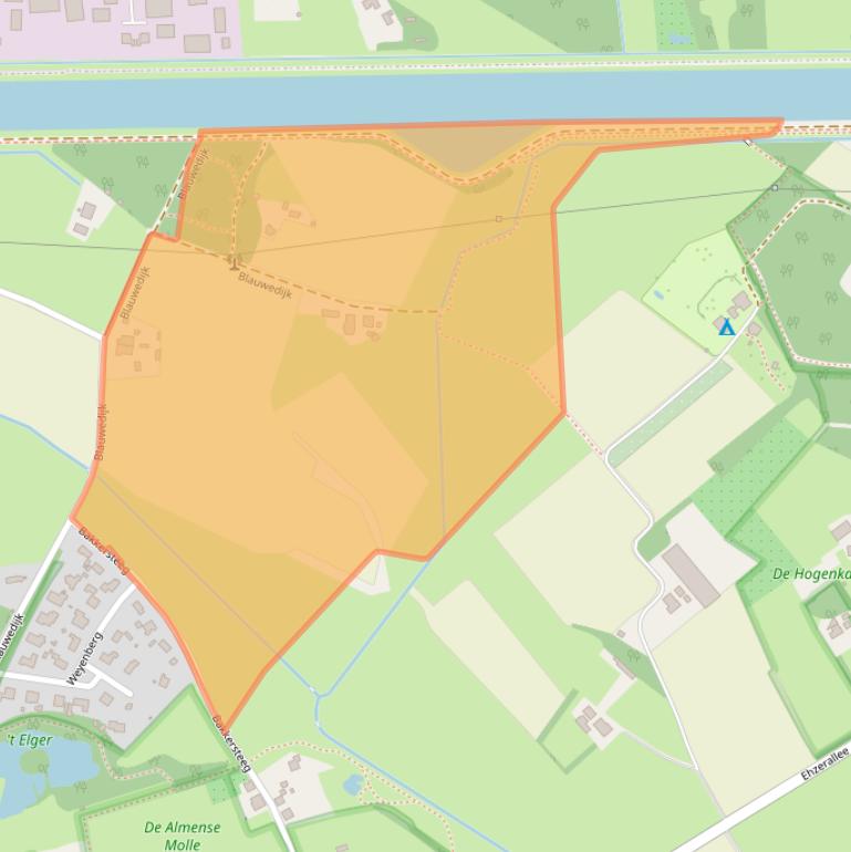 Kaart van postcodegebied 7218BL.