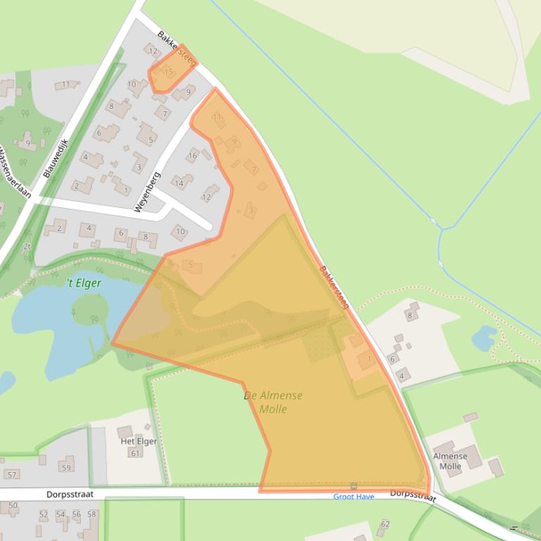 Kaart van postcodegebied 7218BM.