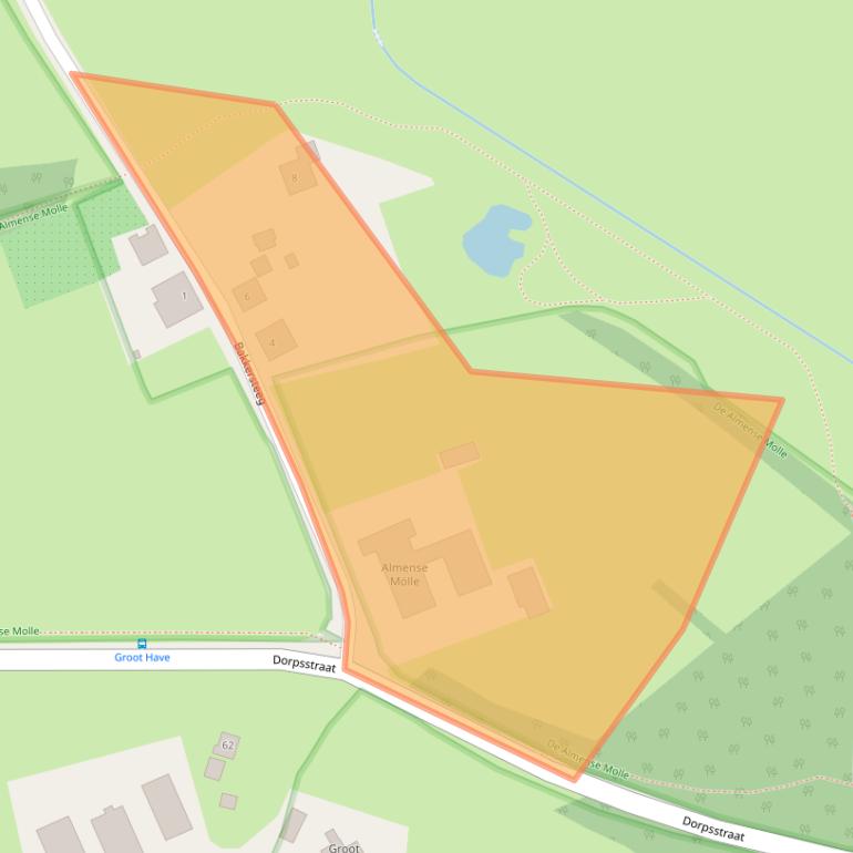 Kaart van postcodegebied 7218BN.