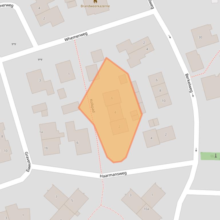 Kaart van postcodegebied 7218BW.