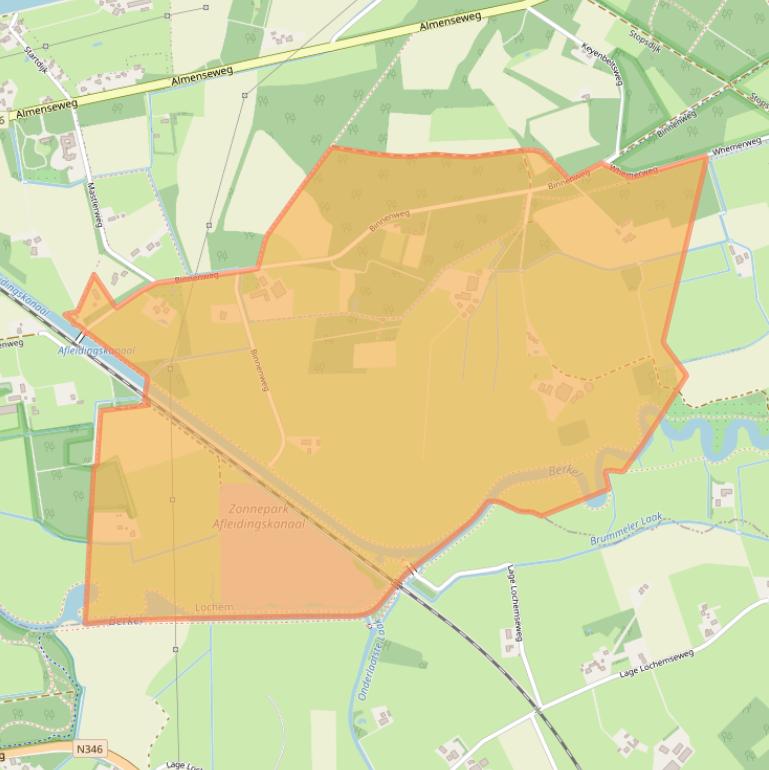 Kaart van postcodegebied 7218MA.