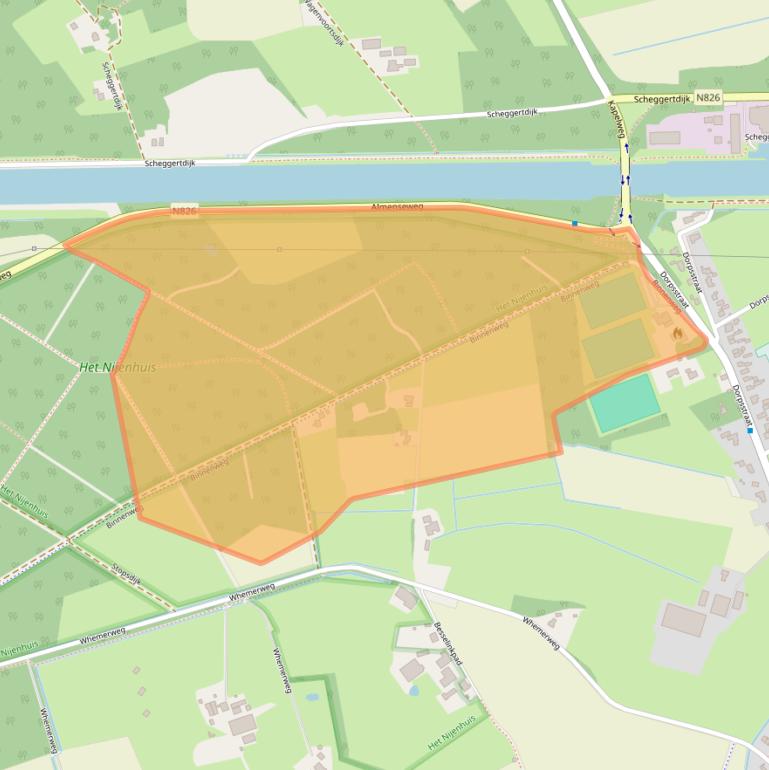 Kaart van postcodegebied 7218MB.
