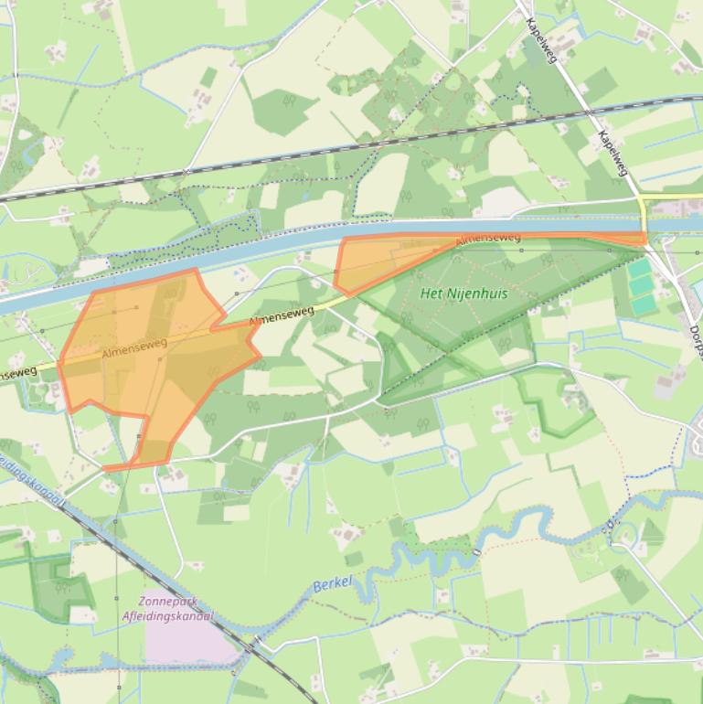 Kaart van postcodegebied 7218MD.