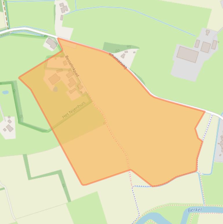 Kaart van postcodegebied 7218MJ.