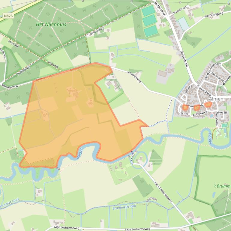 Kaart van postcodegebied 7218MK.