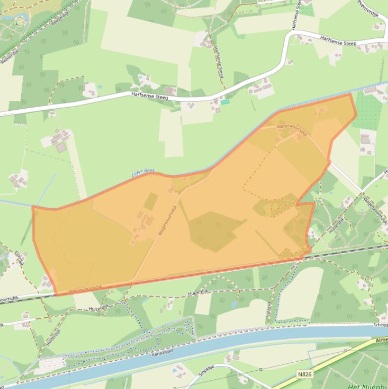 Kaart van postcodegebied 7218MP.